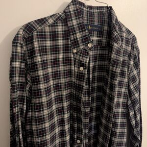 Ralph Lauren Black and Red Casual Button Down Shirt